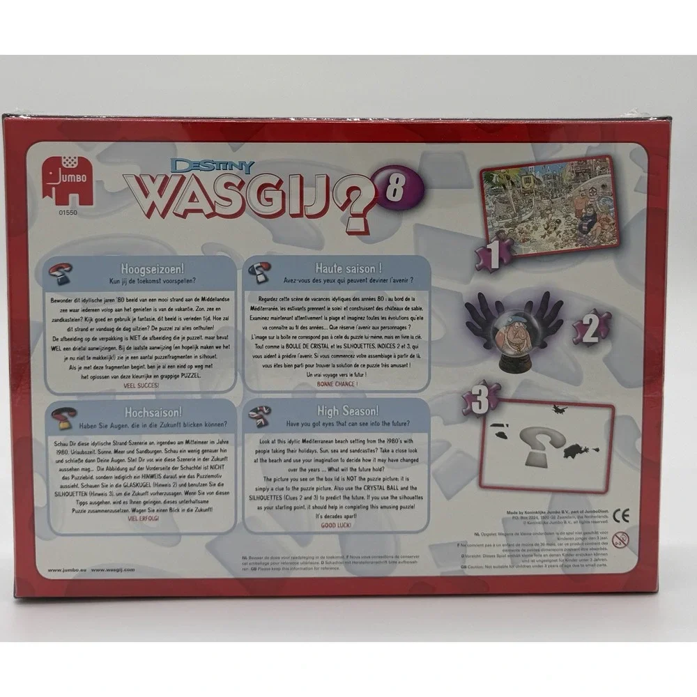 Jumbo Destiny Wasgij  #8 High Season 1000 Piece Jigsaw Puzzle New Sealed
